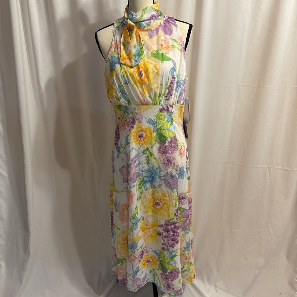 NWT Julia Jordan Floral Sleeveless Flowy Maxi Dress - Size 10